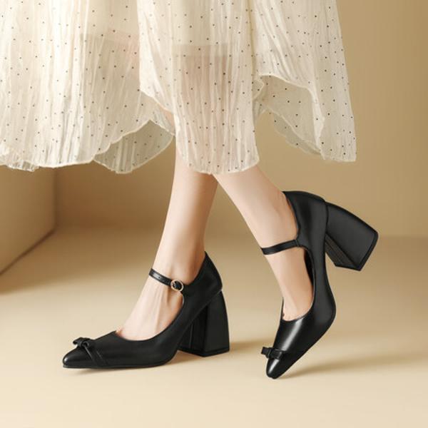 Handcrafted Leather Women's Shoes: Elegant Luxury with Exquisite Craftsmanship(Ebuka23-15)