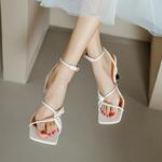 Handcrafted Luxurious Leather Shoes for Elegant Women(Ebuka23-18)