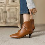 Handcrafted Luxury Real Leather Women's Shoes: Elegance in Every Step(Ebuka23-36)