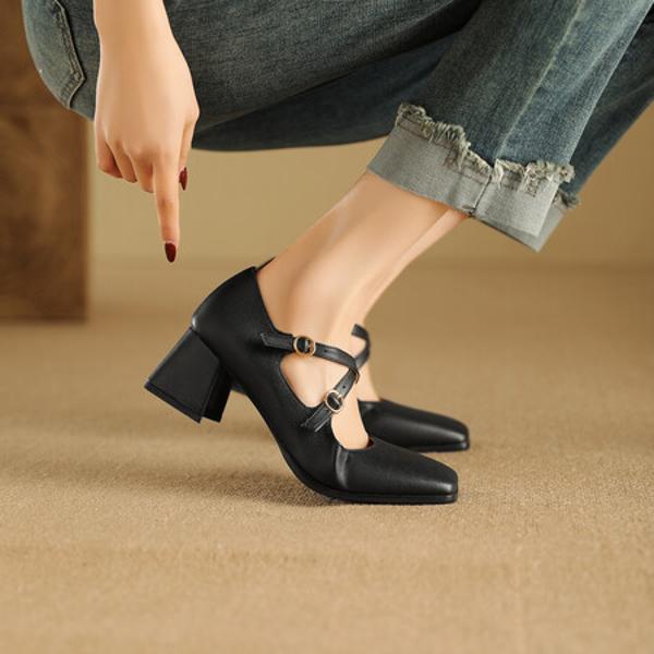 Handcrafted Luxury Leather Women's Shoes - Elegance Redefined(Ebuka303-10)