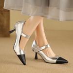 Elegant Luxury Handcrafted Leather Women's Shoes(Ebuka453-12)