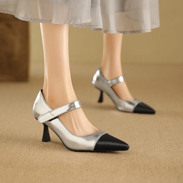 Elegant Luxury Handcrafted Leather Women's Shoes(Ebuka453-12)