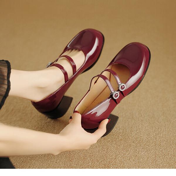 Handcrafted Genuine Leather Women's Shoes: Elegant Luxury Craftsmanship(Ebuka945-4)