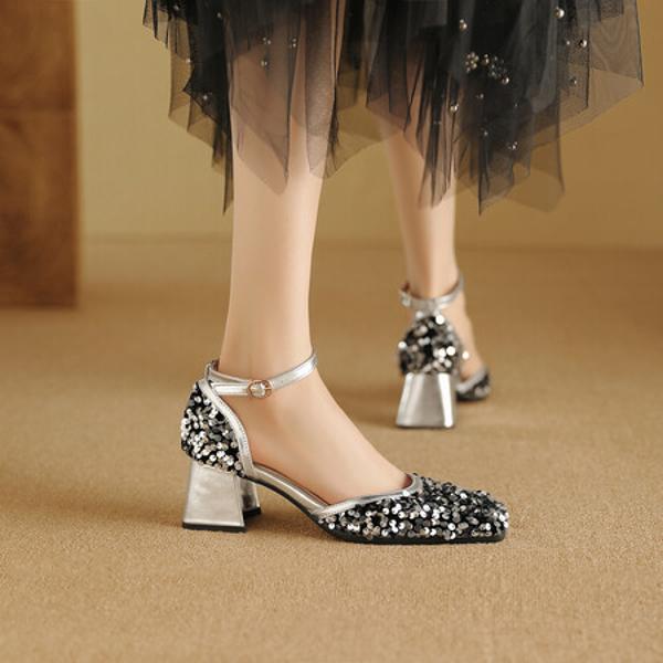 Handcrafted Leather Women's Shoes - Luxury Elegance(Ebuka303-15)