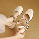 Luxurious Handcrafted Leather Women's Shoes for Elegance(Ebuka945-5)