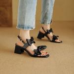 Handcrafted Genuine Leather Women's Shoes: Luxury Elegance(Ebuka806-1)