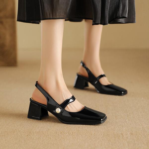 Elegant Handcrafted Leather Women's Shoes of Luxury。(Ebuka303-11)