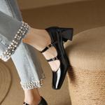 Luxury Handcrafted Genuine Leather Women's Shoes - Elegant Craftsmanship(EbukaBK23-12)