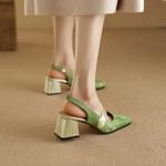 Elegant Handcrafted Leather Women's Shoes - Exquisite Craftsmanship & Luxury(EbukaBBK303-11)