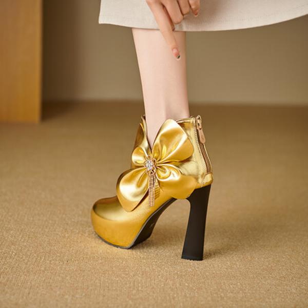 Exquisite Handmade Leather Women’s Shoes: Luxurious Craftsmanship and Elegance(Ebuka8月-55)