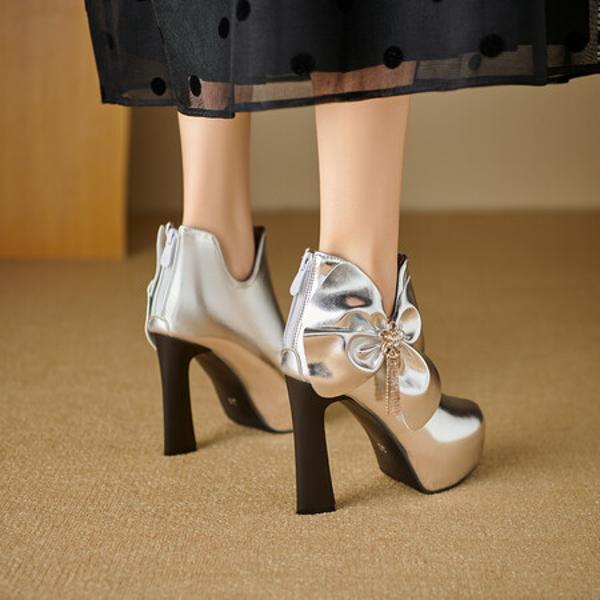 Exquisite Handmade Leather Women’s Shoes: Luxurious Craftsmanship and Elegance(Ebuka8月-55)