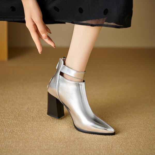 Elegant Handmade Genuine Leather Women's Shoes: Luxury Craftsmanship.(Ebuka4月-18)