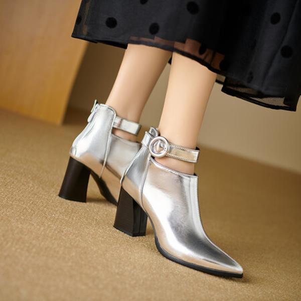 Elegant Handmade Genuine Leather Women's Shoes: Luxury Craftsmanship.(Ebuka4月-18)