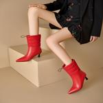 Elegant Handcrafted Leather Women's Shoes: A Luxurious Craftsmanship(Ebuka23-40)