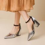 Exquisite Handcrafted Leather Heels: Elegant Luxury with Artisanal Quality(EbukaK3-1)