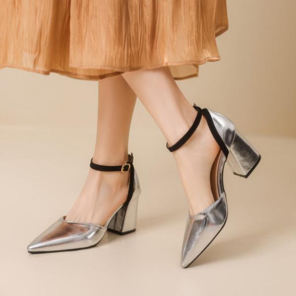 Exquisite Handcrafted Leather Heels: Elegant Luxury with Artisanal Quality(EbukaK3-1)