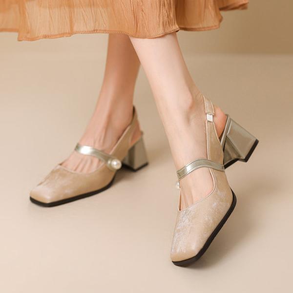 Handcrafted Luxurious Leather Women’s Shoes with Exquisite Quality and Elegance(EbukaK303-11)