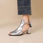 Handcrafted Genuine Leather Women's Shoes - Elegant Luxury Quality(EbukaBKL1-1)