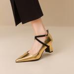 Handcrafted Luxurious Leather Women's Shoes - Elegance Redefined(EbukaBK19-1)