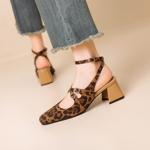 Exquisite Handmade Leather Women's Shoes: Elegance Meets Craftsmanship(Ebuka303-18)