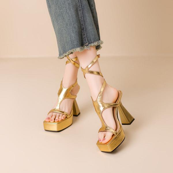 Crafted Elegance: Handcrafted Genuine Leather Women's Shoes(Ebuka191-5)