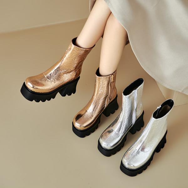 Handcrafted Genuine Leather Women's Shoes: A Touch of Luxury and Elegance(Ebuka118-1)