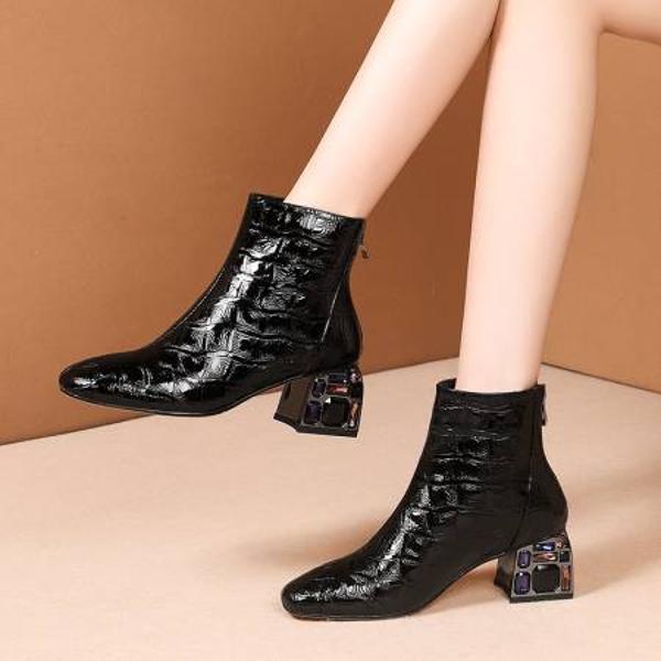 Crafted Luxury: Handcrafted Genuine Leather Women's Shoes(Echengdu208)