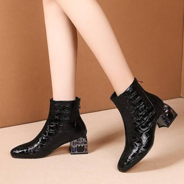 Crafted Luxury: Handcrafted Genuine Leather Women's Shoes(Echengdu208)