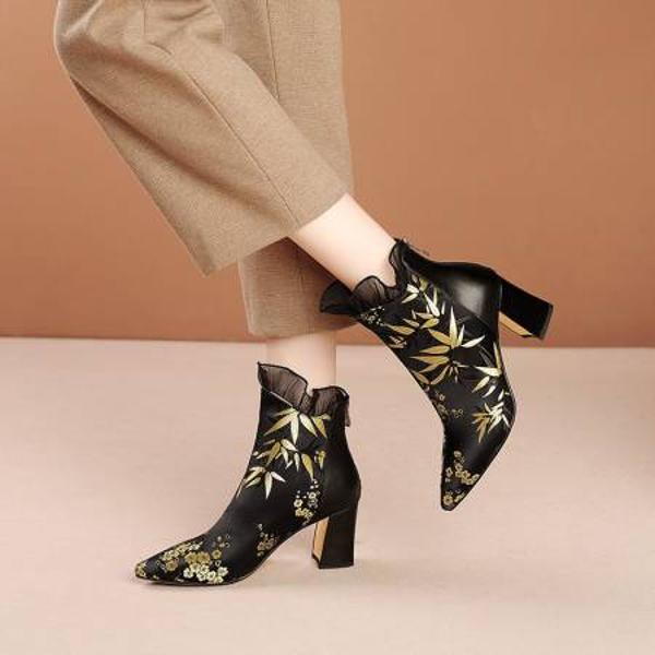 Handcrafted Luxury Leather Women’s Shoes - Elegant Quality(Echengdu616-6)