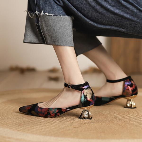 Exquisite Handcrafted Leather Women's Shoes: Elegance Meets Luxury(Echengdu793-3)