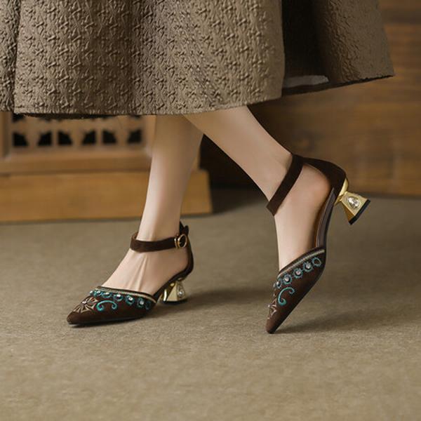 Handcrafted Luxury Leather Women's Shoes - Elegance in Every Step(Echengdu2327)