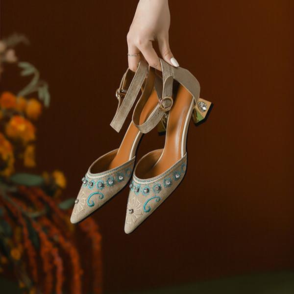 Handcrafted Luxury Leather Women's Shoes - Elegance in Every Step(Echengdu2327)