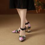 Elegant Handmade Genuine Leather Women's Shoes: Luxury Craftsmanship Awaits(Echengdu2326)