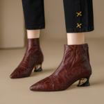 Exquisite Handmade Leather Women's Shoes: Luxury Craftsmanship & Elegance(Echengdu2331)