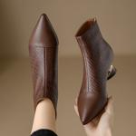 Handcrafted Leather Women's Shoes: Elegant Luxury Quality(Echengdu2330)