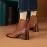 Handcrafted Genuine Leather Women's Shoes: Elegance in Every Stitch(Echengdu2336)