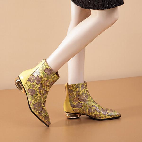 Elegant Handcrafted Leather Women's Shoes – Luxurious Quality(Echengdu2347)