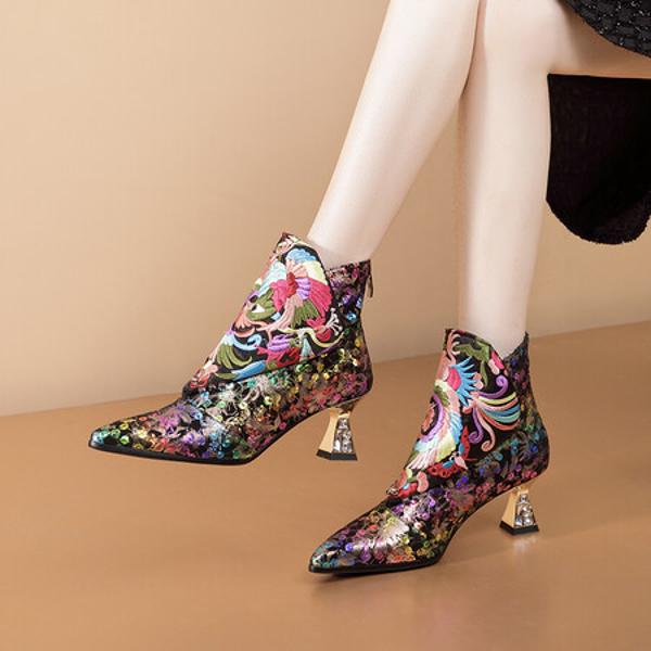 Handcrafted Leather Women's Shoes: Elegance Meets Quality(Echengdu2350)