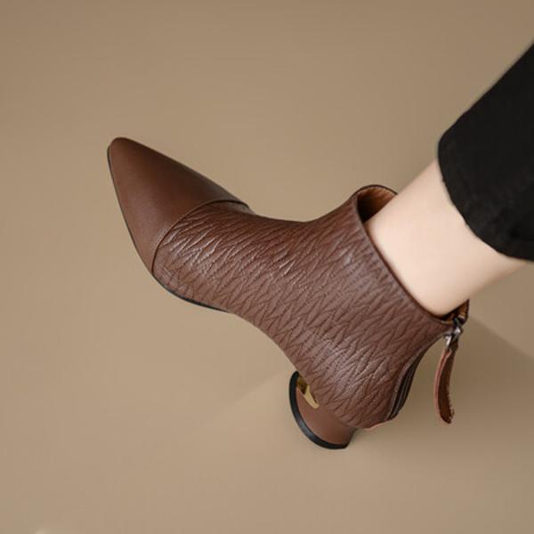 Elegant Handcrafted Leather Women's Shoes: Luxury Craftsmanship & Quality(Echengdu2月-30)