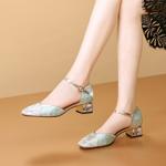 Elegant Handcrafted Leather Women’s Shoes: High-End Craftsmanship & Quality(Echengdu2月-28)