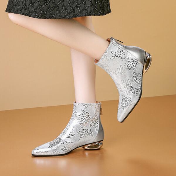 Elegant Handcrafted Genuine Leather Women’s Shoes with Luxury Craftsmanship(Echengdu2467)