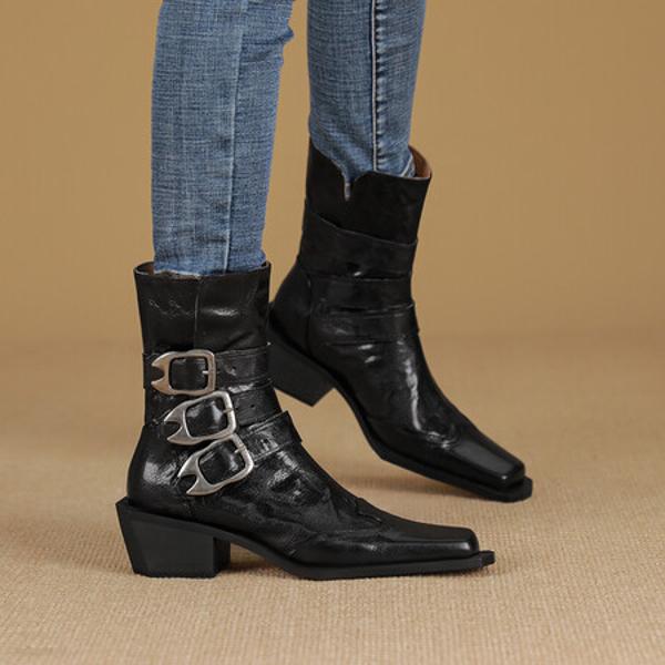 Handcrafted Genuine Leather Women's Shoes: Luxury & Elegance Redefined(Echengdu2455)