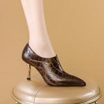 Elegantly Crafted Luxury Genuine Leather Handcrafted Women's Shoes(Echengdu2441)