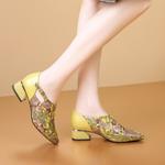 Crafted Luxury: Exquisite Handmade Leather Women's Shoes(Echengdu2442)