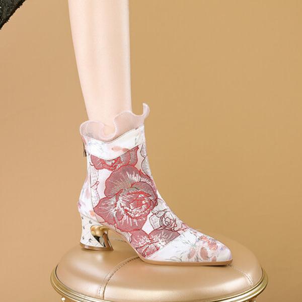 Exquisite Handcrafted Genuine Leather Women's Shoes: Luxury Meets Elegance(Echengdu2466)