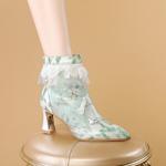 Handcrafted Luxury Leather Women's Shoes, Elegant Design(Echengdu2448)