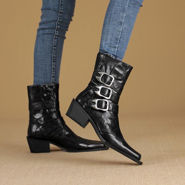 Exquisite Handcrafted Leather Women's Shoes for Timeless Elegance(Echengdu1月-55)