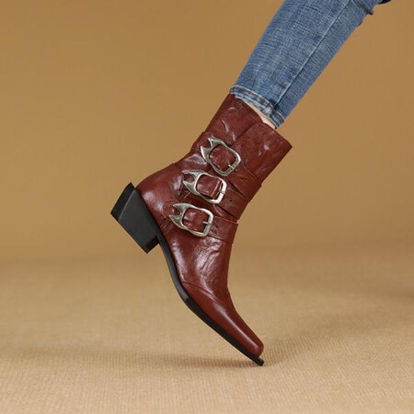 Exquisite Handcrafted Leather Women's Shoes for Timeless Elegance(Echengdu1月-55)