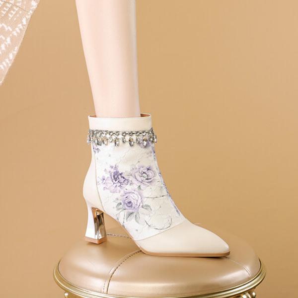 Handcrafted Genuine Leather Women's Shoes - Luxury & Elegance(Echengdu2440)