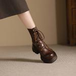 Elegantly Crafted Handmade Leather Women's Shoes for Luxury Style(Echengdu2475)